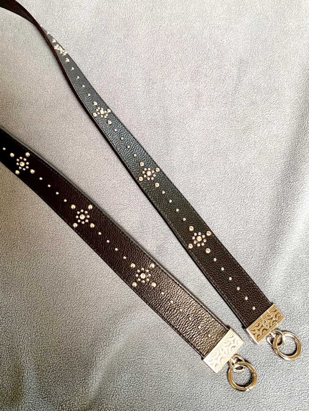 Brighton Strap Pretty Glam Crossbody detachable black studs